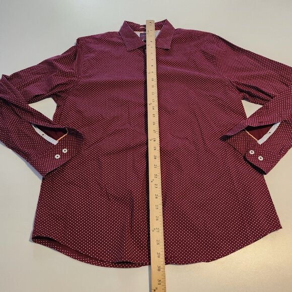 Ricky Singh Cactus Man Shirt‎ Long Sleeve Red White Polka Dot Large EUC - Picture 10 of 10